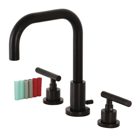 Fauceture FSC8935CKL Kaiser Widespread Bathroom Faucet W/ Brass Pop-Up, Bronze FSC8935CKL